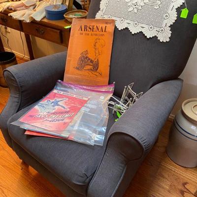 Matching set of Slate Gray Fabric Recliners