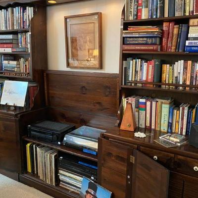 Early American Bookcases and Stereo Cabinet