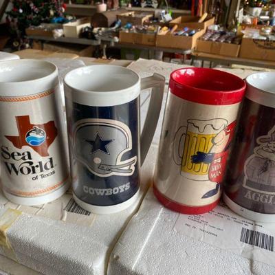 Large Collection of Vintage Thermal Mugs