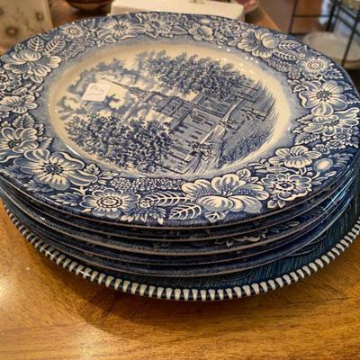 Liberty Blue dishes made in Staffordshire England 