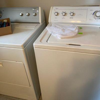 Whirlpool Super Capacity Plus Washer and Dryer, electric