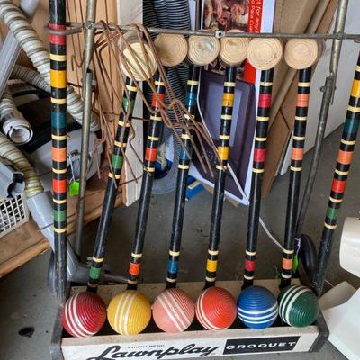 Vintage Croquet Set