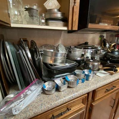 Pots Pans, Cookie Sheets, Square Baking Pans, Cutting Boards and so much more
