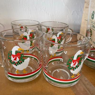 Libbey goose mugs 