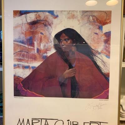 Signed Marta Gilbert poster