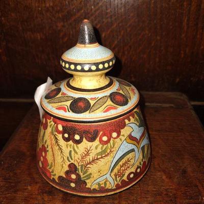 Greek hand painted dish 