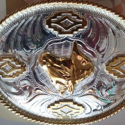 Silver plate buckle