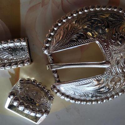 Silver plate buckle