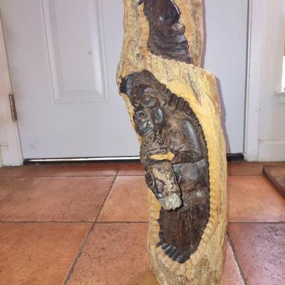 Ebony wood African carving