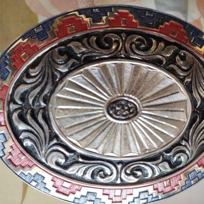 Silver plate buckle