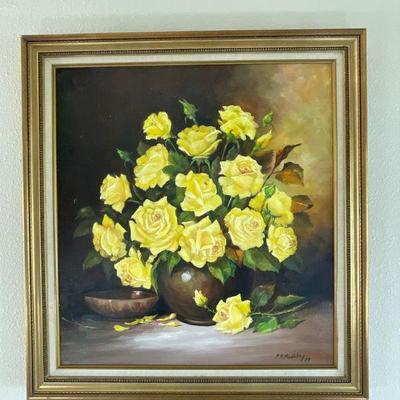 Yellow roses Oil Painting