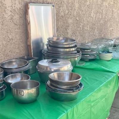 Stainless bowls â€”all sizes