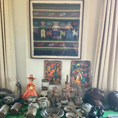 Mexican art pottery.
