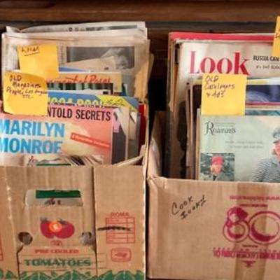 Magazines, catalogues, musical programs, opera & ballet magazines, maps, menus & vacation info.