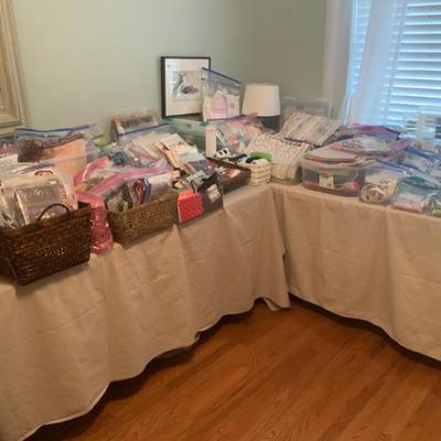 Quilting material, some precut, patterns and kits