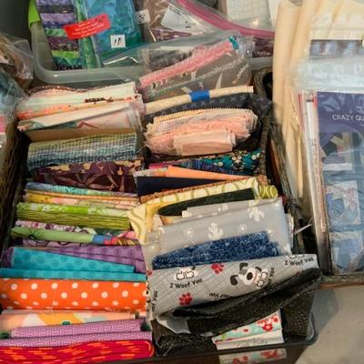 Quilting precut material