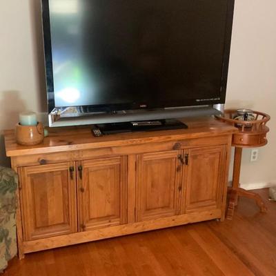 Mexican console with a honey colored patina