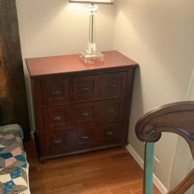 Multi drawe bedside, one of two