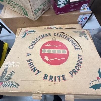 Vintage shiny Brite Christmas centerpiece 