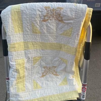Vintage hand stitched quilt