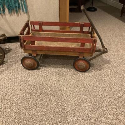 Vintage wooden wagan