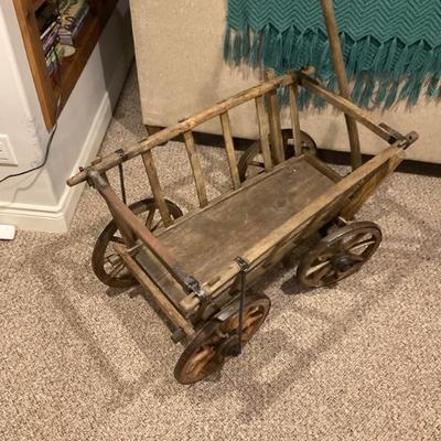 Antique goat cart