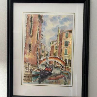 MPS003- Original Watercolor Painting From Venice