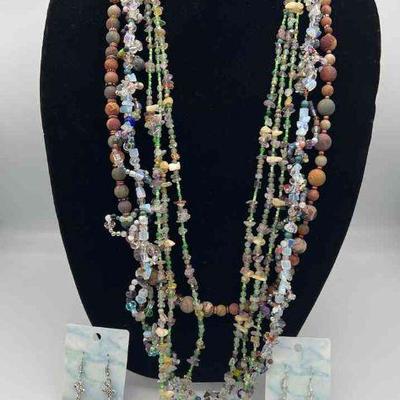 MPS101-Beautiful Beaded Necklaces And Earrings