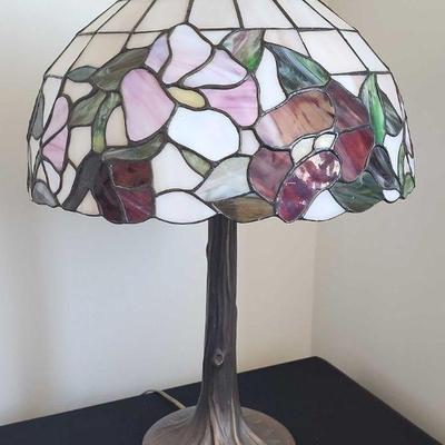 MPS015 - Vintage Tiffany Style Stained Glass Table Lamp #2