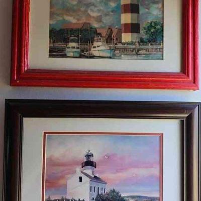 MPS062 - Framed Lighthouse Prints (2)