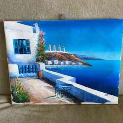 MPS077 Original Scenic Painting On Canvas