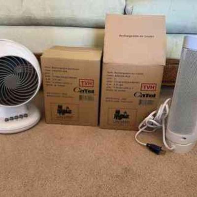 MPS057- (2)Mini Fans & (2) Rechargeable Air Coolers