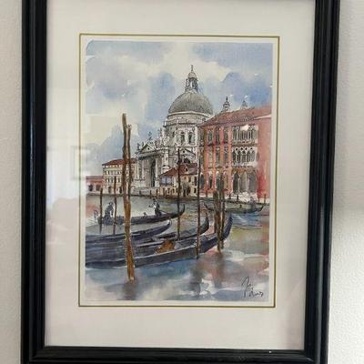 MPS002- Original Watercolor Painting From Venice