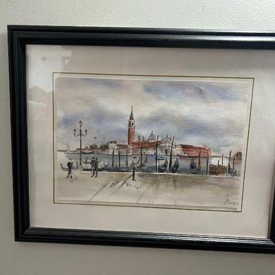 MPS005- Original Watercolor Painting From Venice