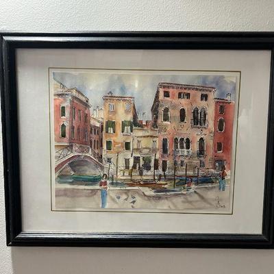 MPS006- Original Watercolor Painting From Venice
