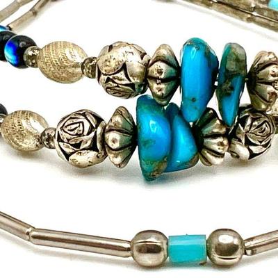 Turquoise & Silver-tone Jewelry 