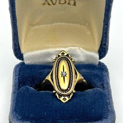 Vintage Rhinestone Ring by Avon in Original Box