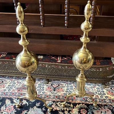 Brass Andirons