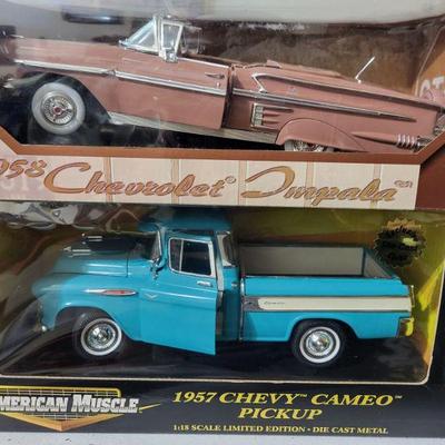 1:18 Die cast metal cars