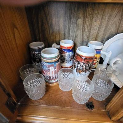 Budweiser beer stein collection 