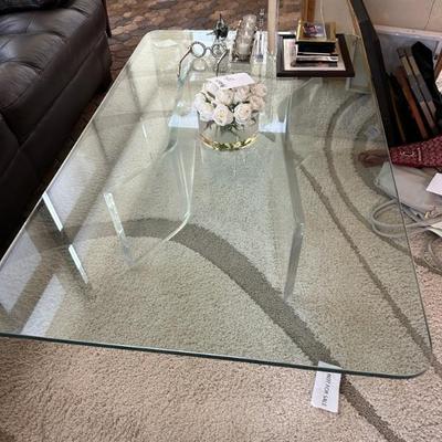 glass coffee table