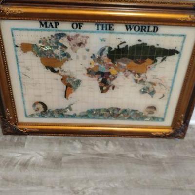 Map made with real stones