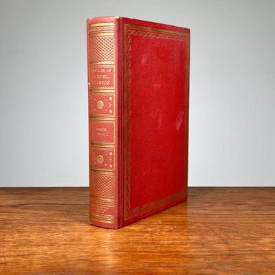 THE LIFE OF SAMUEL JOHNSON BY JAMES BOSWELL | Red leather bound hardcover copy of The Life of Samuel Johnson by James Boswell,...