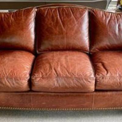 Lot 099   9 Bid(s)
Thomasville Brown Leather Sofa