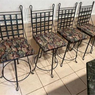 Lot 096   1 Bid(s)
4 Metal Swivel Bar Chairs