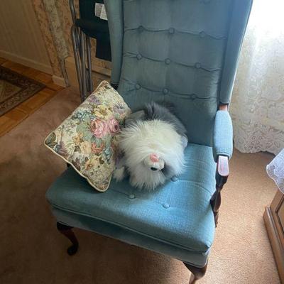 Armchair with Puppy Doll