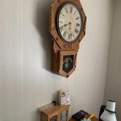 Octagon Wood Clock