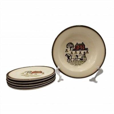 Lot 003   1 Bid(s)
1950s Metlox Colonial Heritage Bowl & 5 Plates