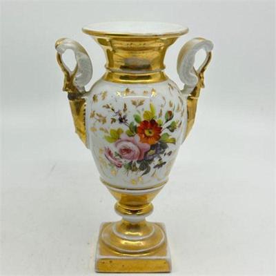 Lot 320   0 Bid(s)
Antique French Style Porcelain White and Gold Floral Vase