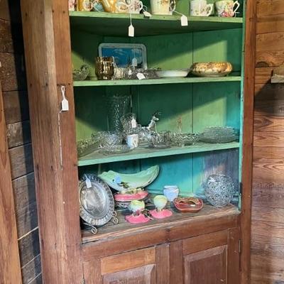 Antique Corner Cabinet 
